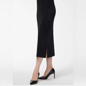 Chico's Traveler’s Black Midi Skirt
